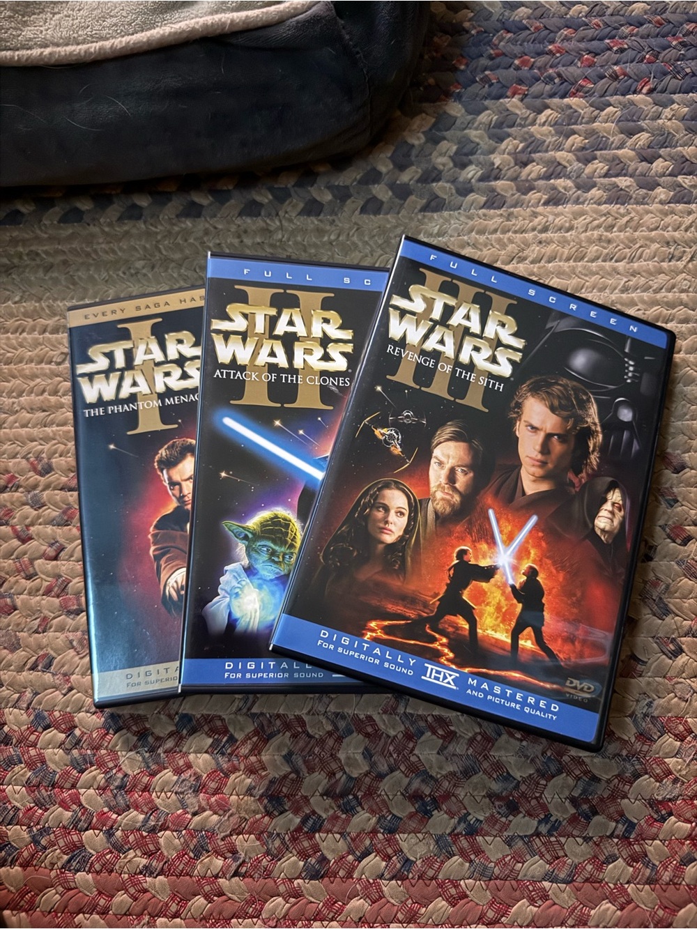 Star Wars Prequel Trilogy DVD Set - Black, Blue, Red Covers